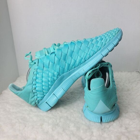 Nike Free Inneva Woven Tech SP Aqua/Kumquat Mens  Size 10.5 Sneaker 705797-448 - Picture 8 of 10